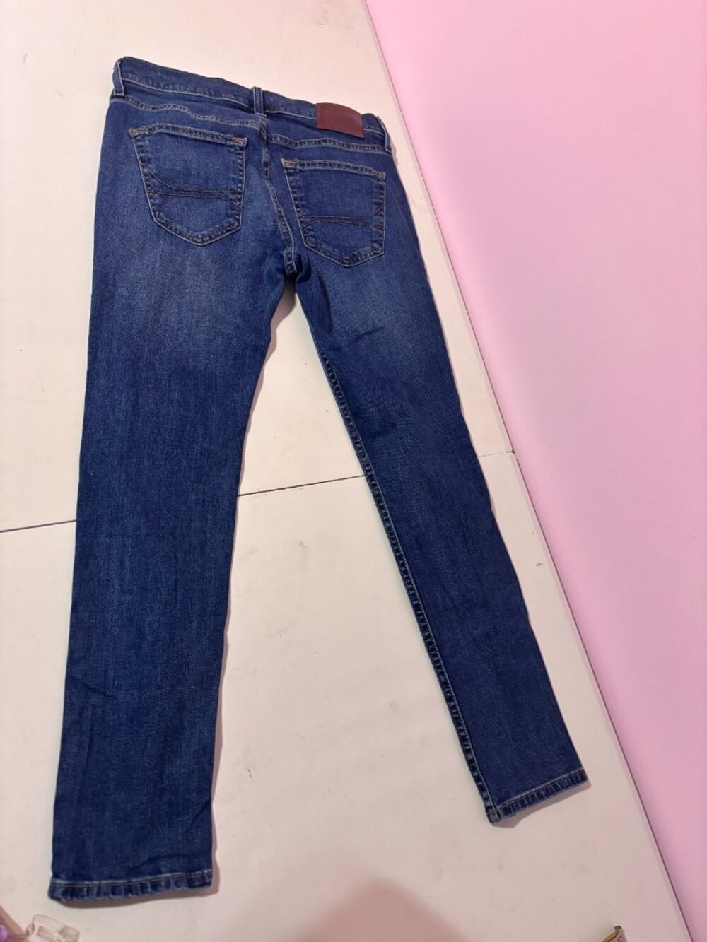 Hollister Epic Flex Skinny Jeans Mens 30x30 Blue Denim Mid Rise Stretch Pants